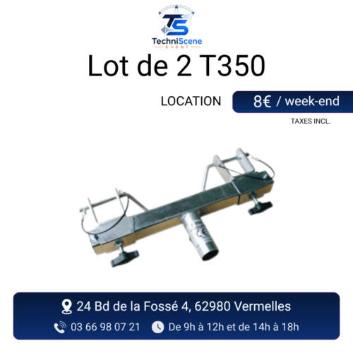 Location lot de 2 connecteurs coniques T350 - jonction pour assemblage de structure truss - XXL Live
