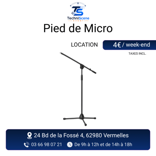 location pied de micro événement