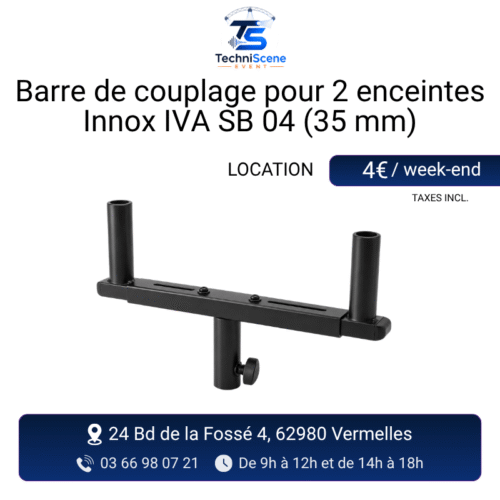 location barre de couplage enceintes événement
