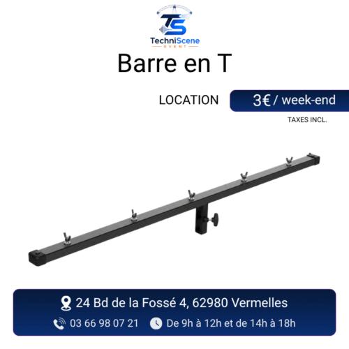 location barre en T micro événement