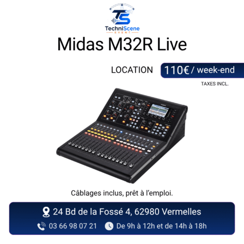 location console Midas M32R Live événement