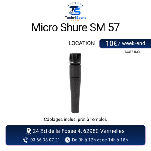 location micro Shure SM57 événement