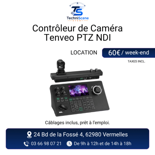 location contrôleur caméra PTZ événement