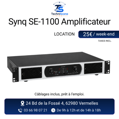 location amplificateur Synq SE-1100 événement