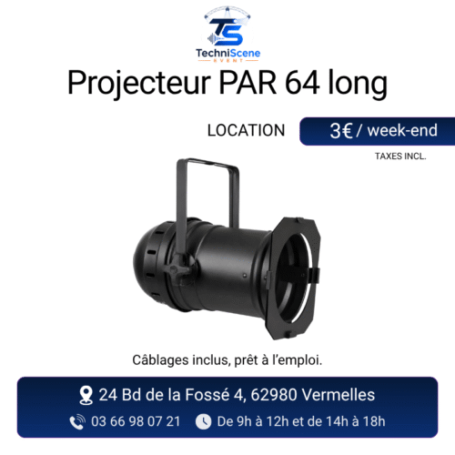 location projecteur PAR 64 événement