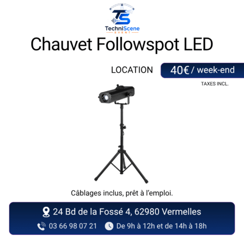 location poursuite LED Chauvet événement