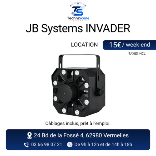 location JB Systems INVADER événement